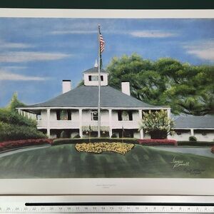 Augusta National Clubhouse Chalk Print